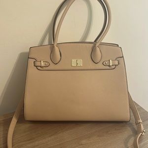 Cream colored tote/crossbody